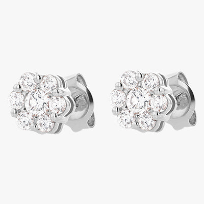 Smyoue 0.1-3CT Test Passed Moissanite Studs Earrings for Men Women S925  Silver Platinum Plated Bride Wedding Diamond Studs GRA